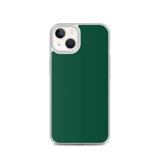 Plain Color British Racing Green iPhone Case Clear Bump Resistant CREATIVETECH