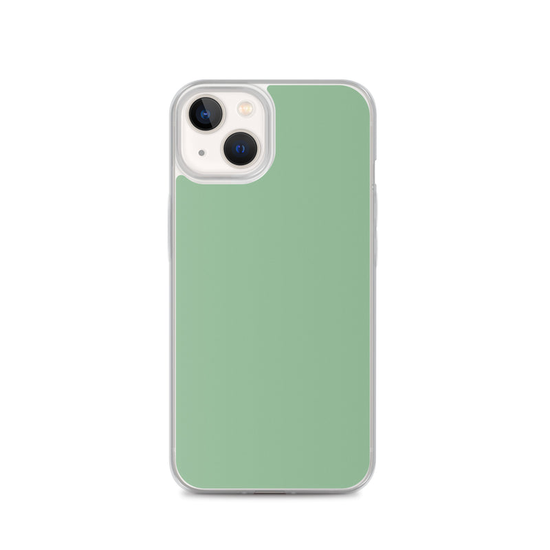 Load image into Gallery viewer, Plain Color Sea Green iPhone Case Clear Bump Resistant CREATIVETECH