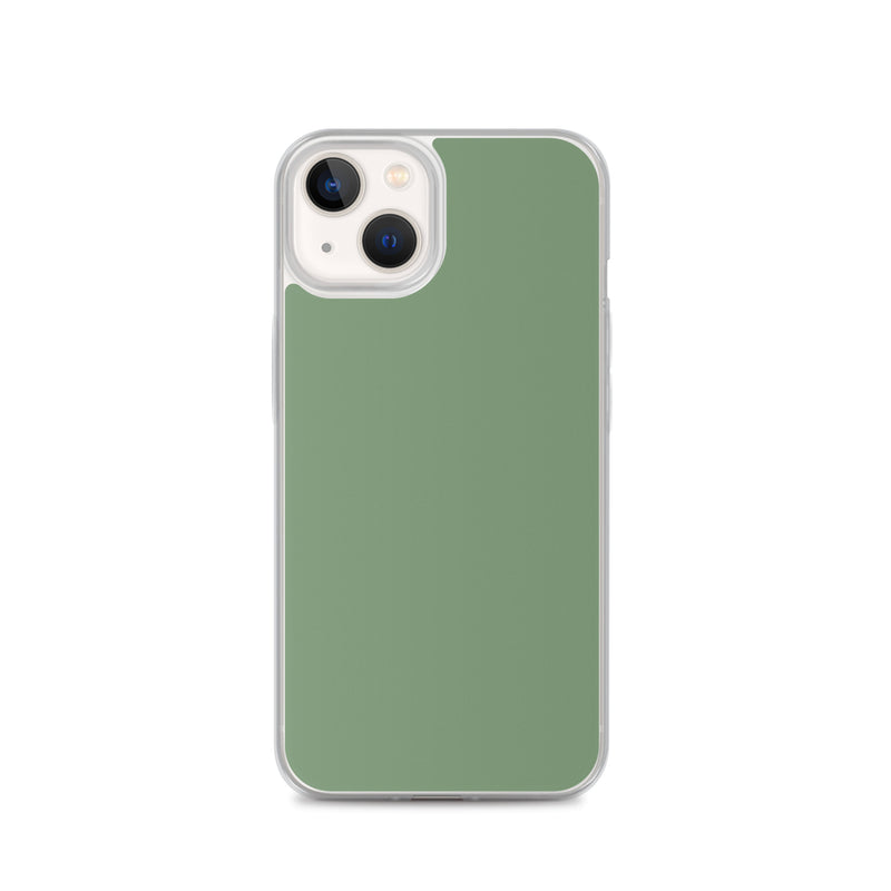 Load image into Gallery viewer, Plain Color Amulet Green iPhone Case Clear Bump Resistant CREATIVETECH