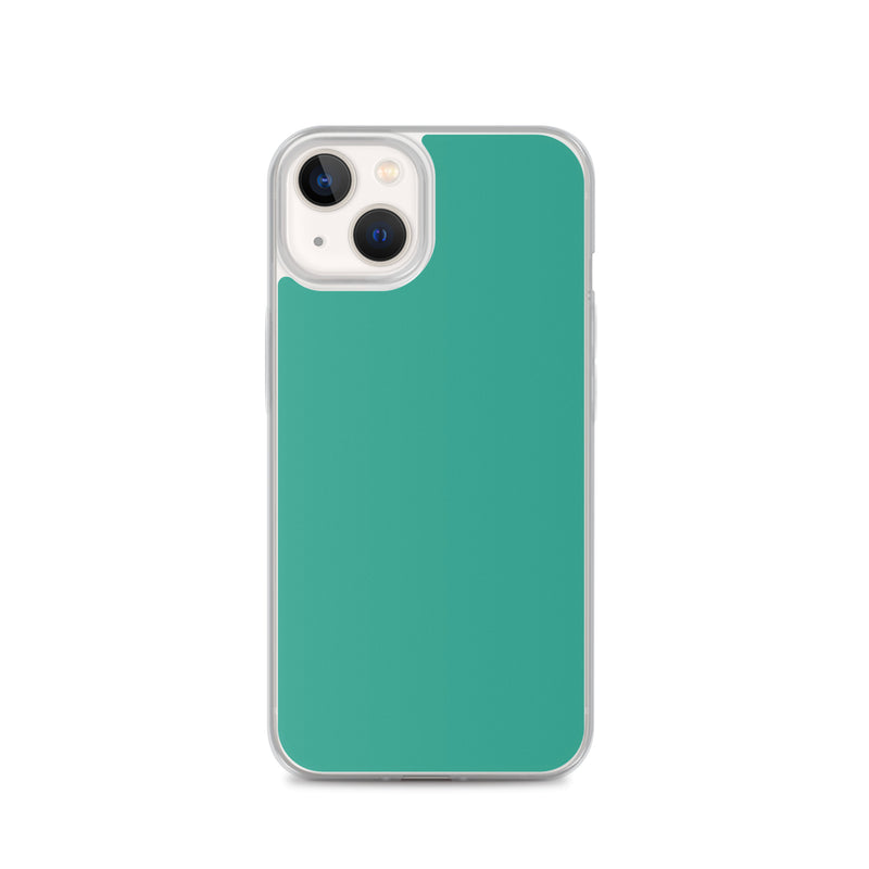 Load image into Gallery viewer, Plain Color Niagara Green iPhone Case Clear Bump Resistant CREATIVETECH