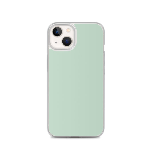 Plain Color Shallow Edgewater Blue iPhone Case Clear Bump Resistant CREATIVETECH