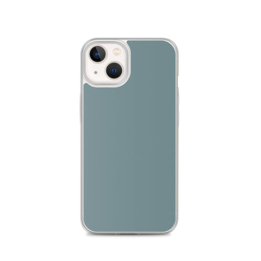 Plain Color Gothic Blue iPhone Case Clear Bump Resistant CREATIVETECH