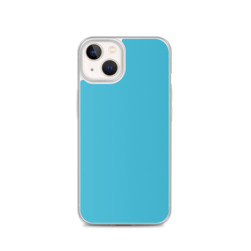 Load image into Gallery viewer, Plain Color Sky Blue iPhone Case Clear Bump Resistant CREATIVETECH