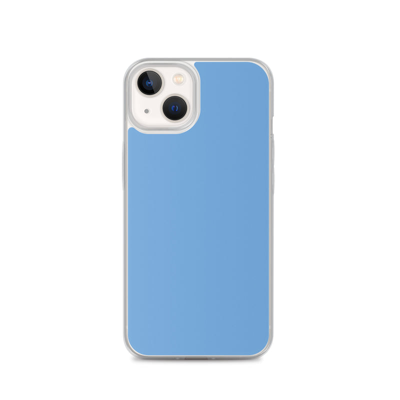 Load image into Gallery viewer, Plain Color Jordy Blue iPhone Case Clear Bump Resistant CREATIVETECH