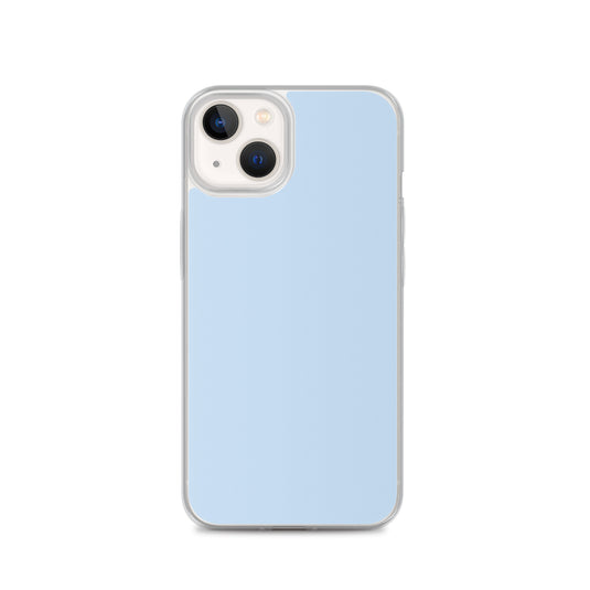 Plain Color Pattens Blue iPhone Case Clear Bump Resistant CREATIVETECH