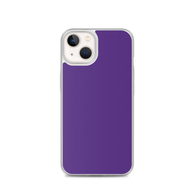 Load image into Gallery viewer, Indigo Purple iPhone Clear Thin Case Plain Color CREATIVETECH