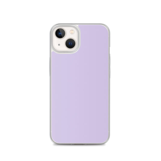 Fog Violet Purple  iPhone Clear Thin Case Plain Color CREATIVETECH