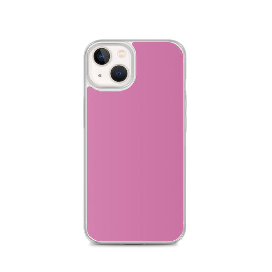 Hopbush Pink iPhone Clear Thin Case Plain Color CREATIVETECH