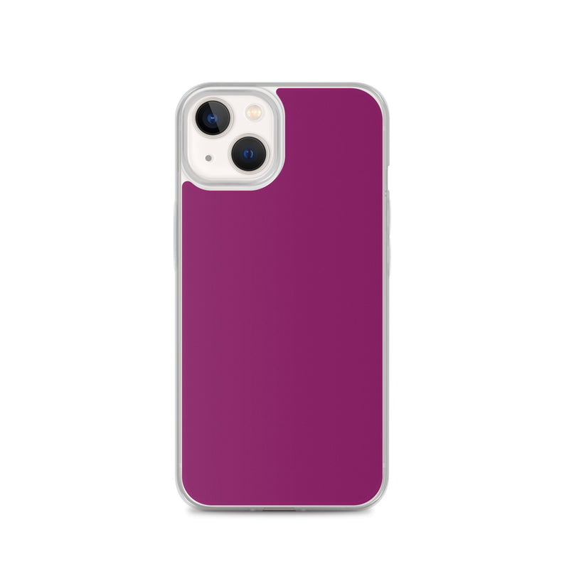 Load image into Gallery viewer, Eggplant Purple iPhone Clear Thin Case Plain Color CREATIVETECH