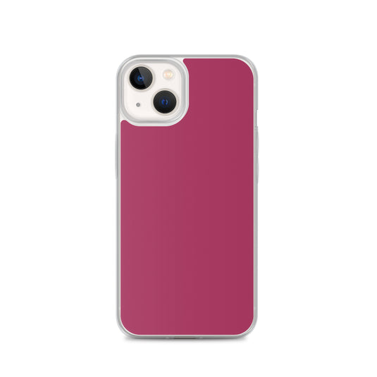 Lipstick Pink Red iPhone Clear Thin Case Plain Color CREATIVETECH
