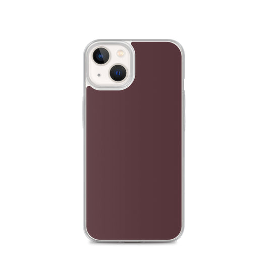 Cab Sav Brown iPhone Clear Thin Case Plain Color CREATIVETECH