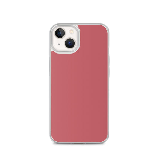 Mandy Red iPhone Clear Thin Case Plain Color CREATIVETECH