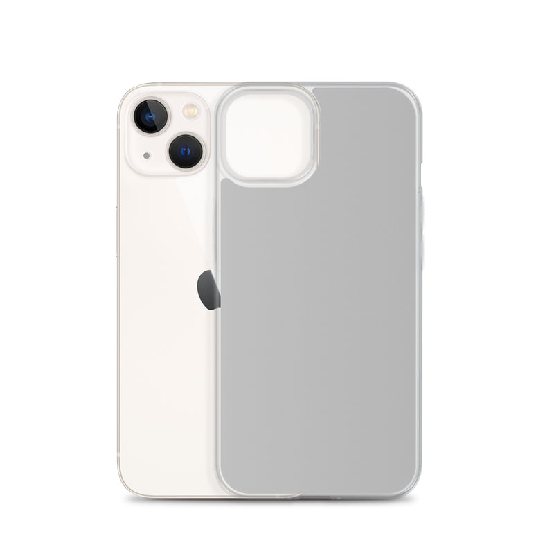 Load image into Gallery viewer, Plain Color Silver Grey iPhone Case Clear Bump Resistant Flexible CREATIVETECH