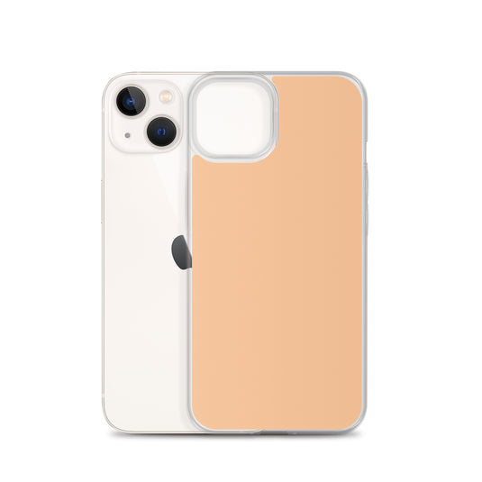 Plain Color Romantic Orange iPhone Case Clear Bump Resistant Flexible CREATIVETECH