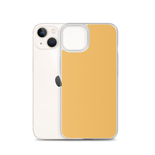 Plain Color Harvest Gold Yellow iPhone Case Clear Bump Resistant Flexible CREATIVETECH