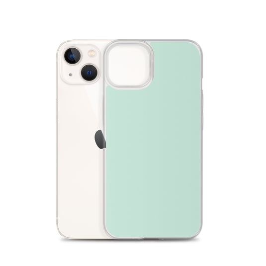 Plain Color Aero Green iPhone Case Clear Bump Resistant CREATIVETECH