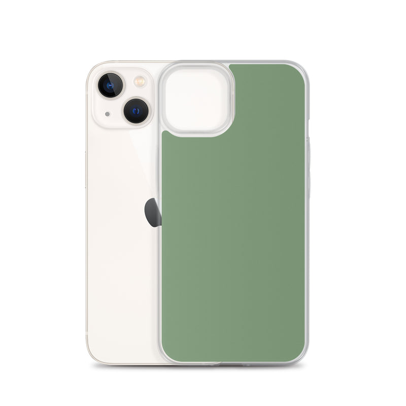Load image into Gallery viewer, Plain Color Amulet Green iPhone Case Clear Bump Resistant CREATIVETECH