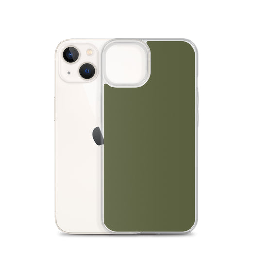 Plain Color Saratoga Green iPhone Case Clear Bump Resistant CREATIVETECH