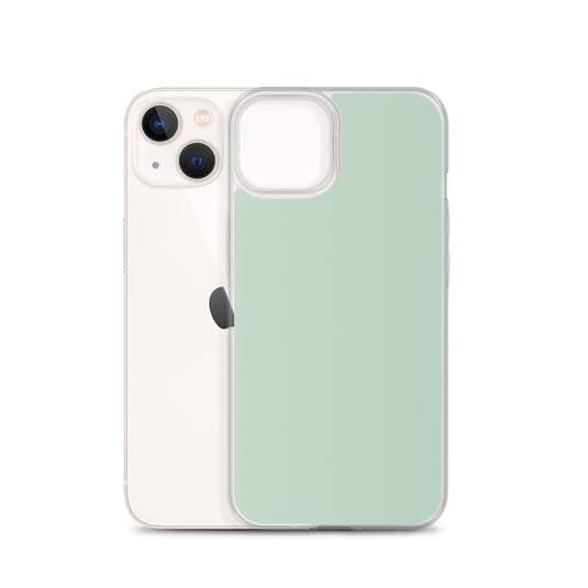 Plain Color Shallow Edgewater Blue iPhone Case Clear Bump Resistant CREATIVETECH