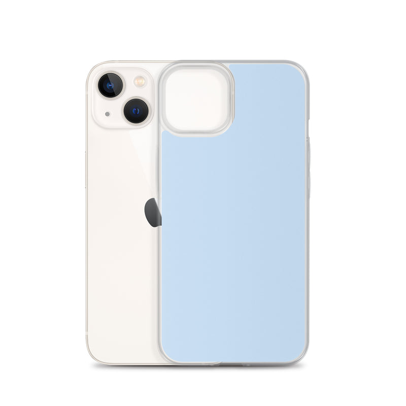Load image into Gallery viewer, Plain Color Pattens Blue iPhone Case Clear Bump Resistant CREATIVETECH