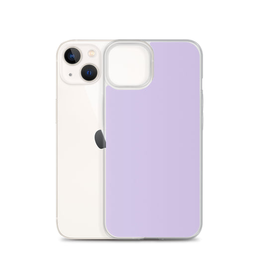 Fog Violet Purple  iPhone Clear Thin Case Plain Color CREATIVETECH