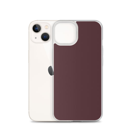 Cab Sav Brown iPhone Clear Thin Case Plain Color CREATIVETECH