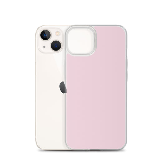 Lace Pink iPhone Clear Thin Case Plain Color CREATIVETECH