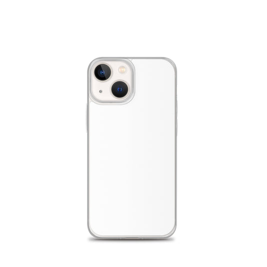Plain Color White iPhone Case Clear Bump Resistant Flexible CREATIVETECH