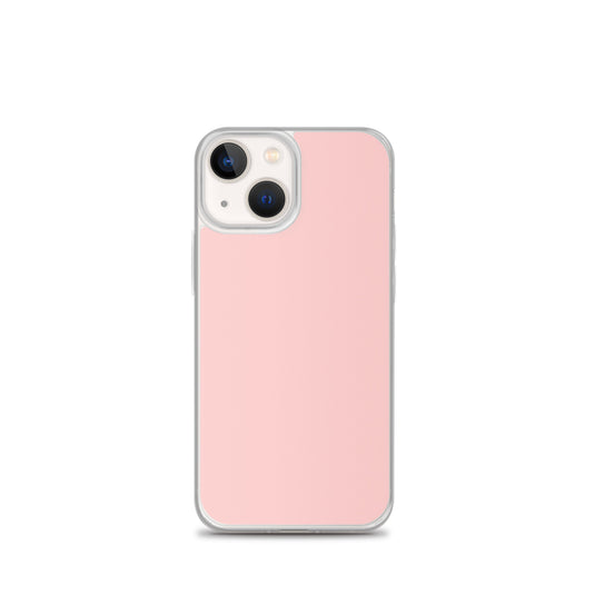 Plain Color Cosmos Pink iPhone Case Clear Bump Resistant Flexible CREATIVETECH