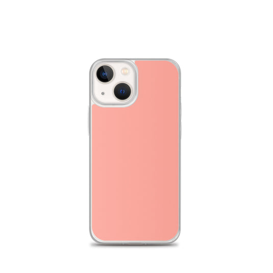 Plain Color Rose Bud Pink iPhone Case Clear Bump Resistant Flexible CREATIVETECH