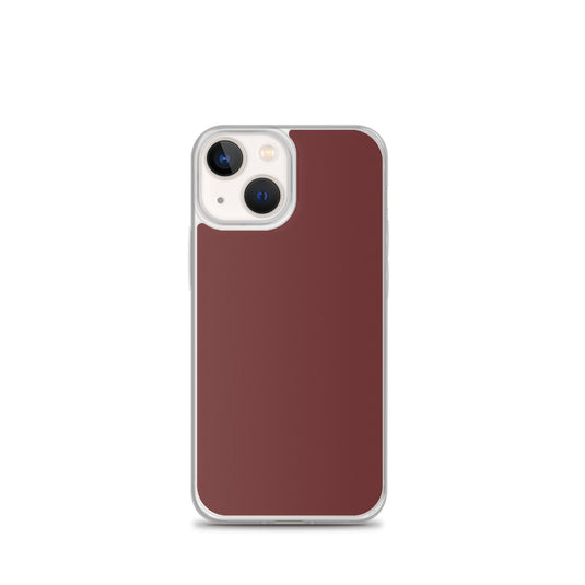 Plain Color Auburn Red iPhone Case Clear Bump Resistant Flexible CREATIVETECH