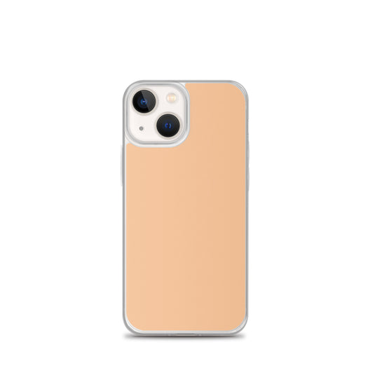 Plain Color Romantic Orange iPhone Case Clear Bump Resistant Flexible CREATIVETECH