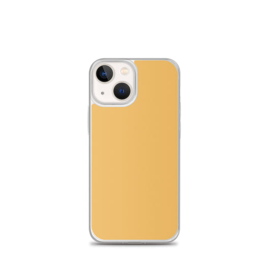 Plain Color Harvest Gold Yellow iPhone Case Clear Bump Resistant Flexible CREATIVETECH