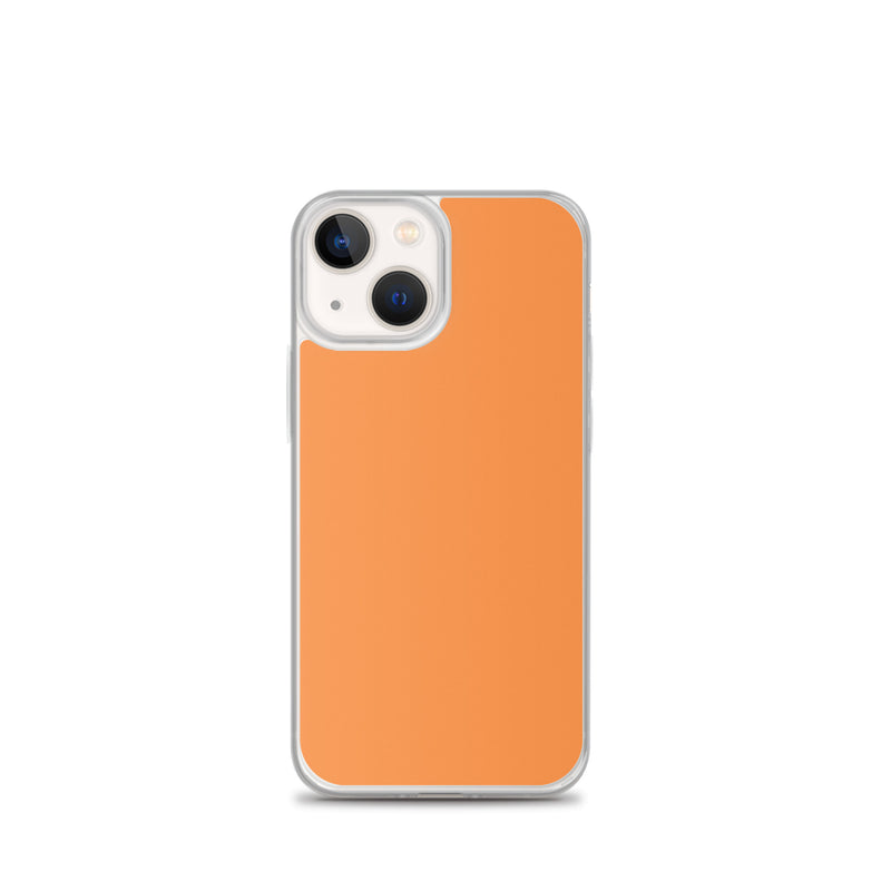 Load image into Gallery viewer, Plain Color Sea Buckthorn Orange iPhone Case Clear Bump Resistant Flexible CREATIVETECH