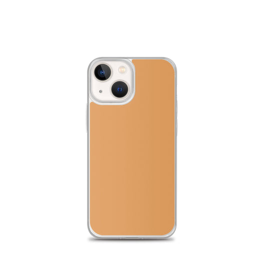 Plain Color Classy Orange iPhone Case Clear Bump Resistant Flexible CREATIVETECH