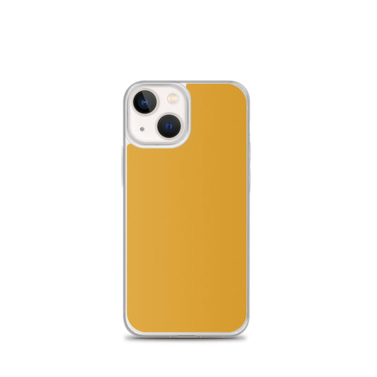 Plain Color Buttercup Orange Brown iPhone Case Clear Bump Resistant Flexible CREATIVETECH