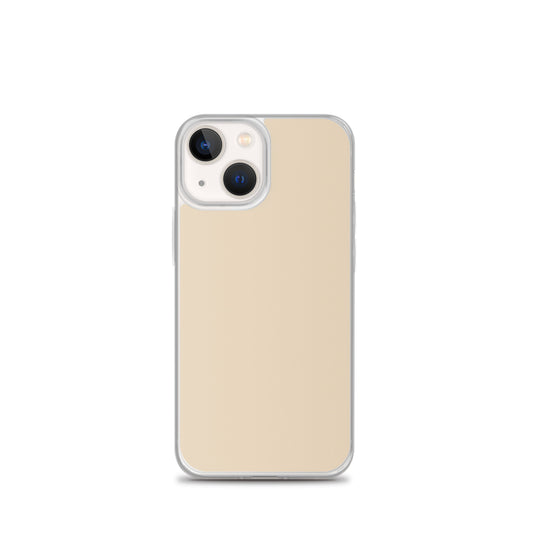 Plain Color Champagne Yellow iPhone Case Clear Bump Resistant Flexible CREATIVETECH