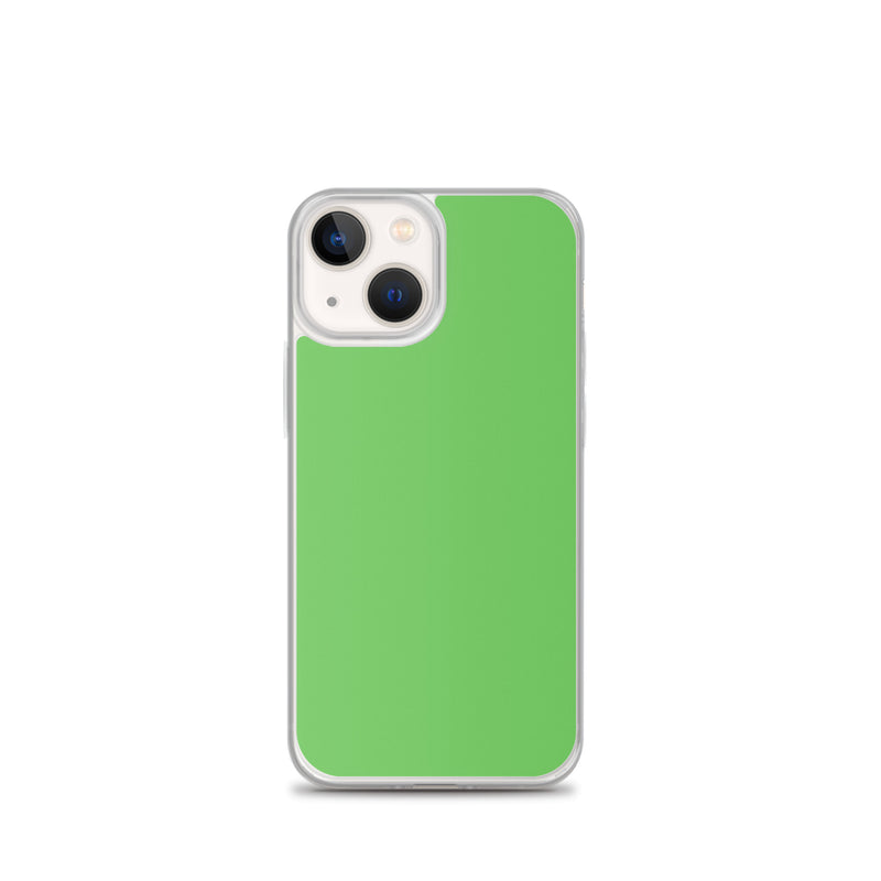 Load image into Gallery viewer, Plain Color Mantis Green iPhone Case Clear Bump Resistant CREATIVETECH