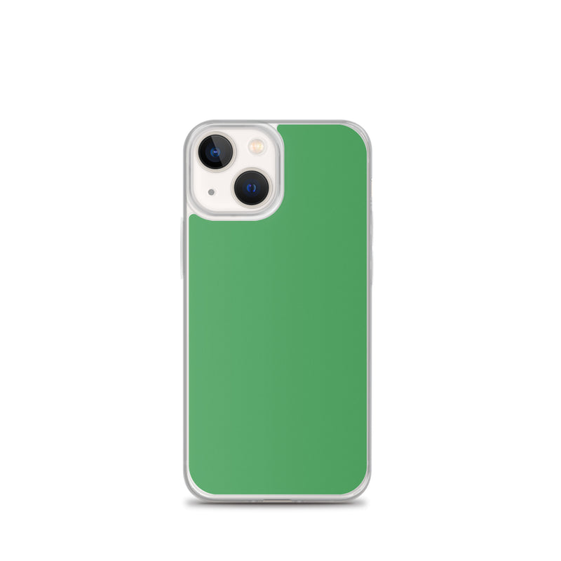 Load image into Gallery viewer, Plain Color Chateau Green iPhone Case Clear Bump Resistant CREATIVETECH