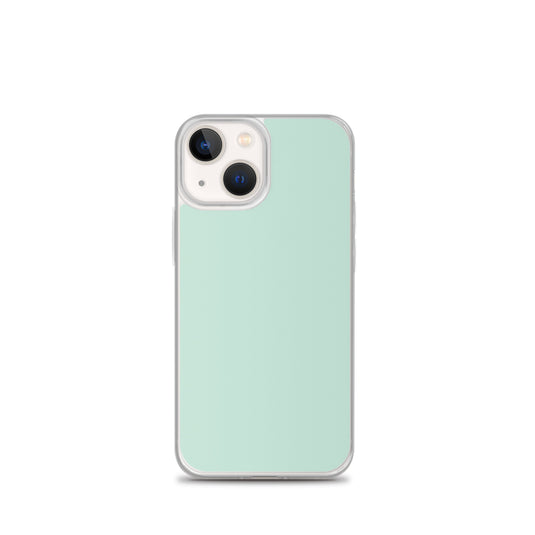 Plain Color Aero Green iPhone Case Clear Bump Resistant CREATIVETECH