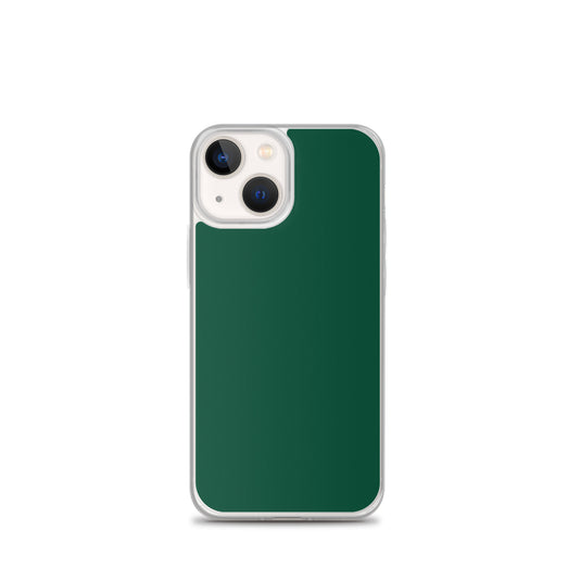 Plain Color British Racing Green iPhone Case Clear Bump Resistant CREATIVETECH