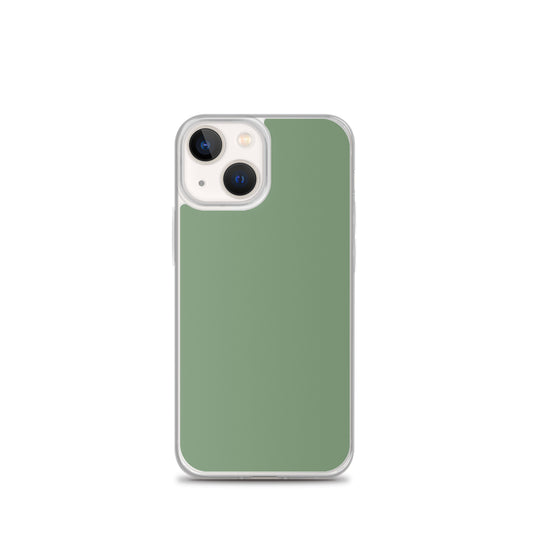 Plain Color Amulet Green iPhone Case Clear Bump Resistant CREATIVETECH