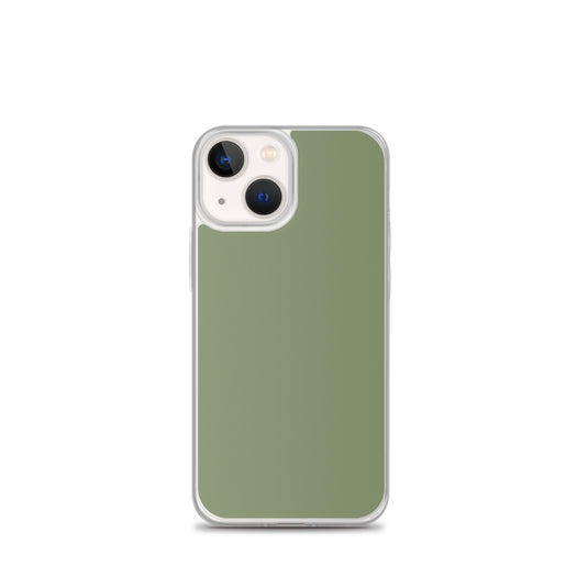 Plain Color Camouflage Green iPhone Case Clear Bump Resistant CREATIVETECH