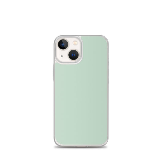 Plain Color Shallow Edgewater Blue iPhone Case Clear Bump Resistant CREATIVETECH