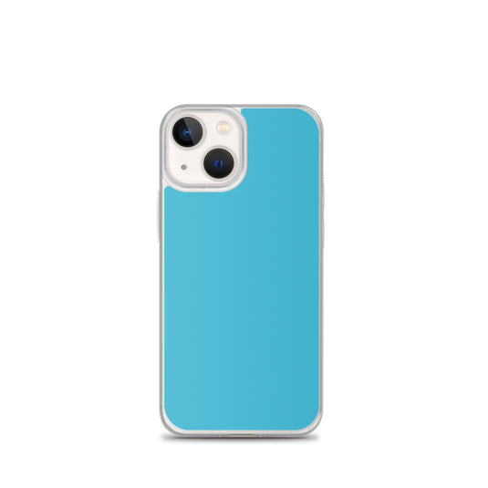 Plain Color Sky Blue iPhone Case Clear Bump Resistant CREATIVETECH