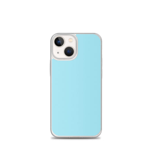 Plain Color Blizzard Blue iPhone Case Clear Bump Resistant CREATIVETECH