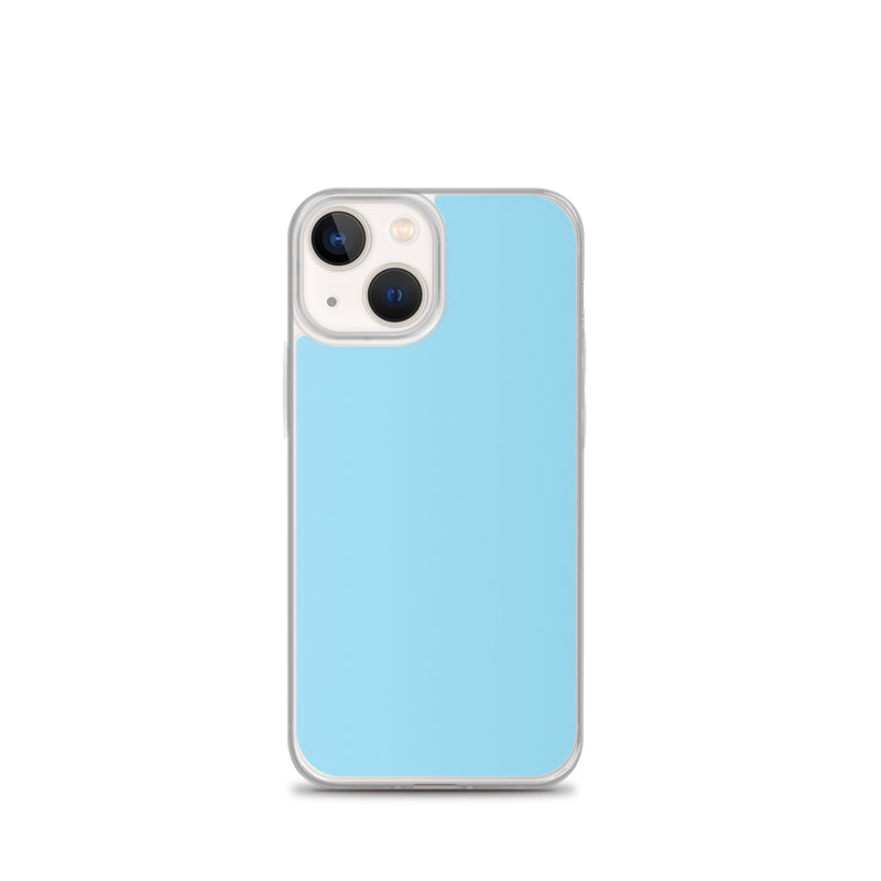 Load image into Gallery viewer, Plain Color Columbia Blue iPhone Case Clear Bump Resistant CREATIVETECH