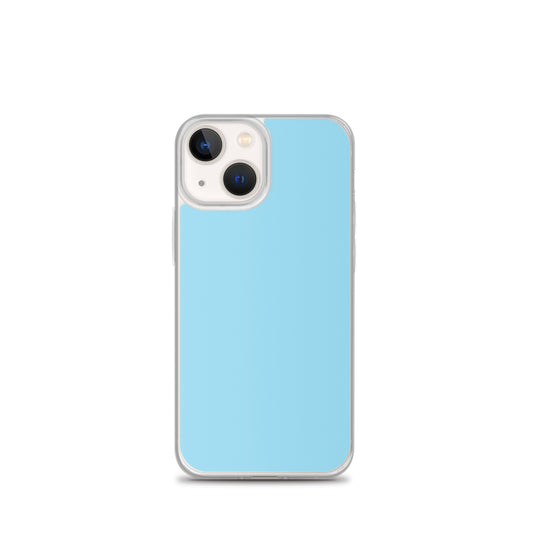 Plain Color Columbia Blue iPhone Case Clear Bump Resistant CREATIVETECH