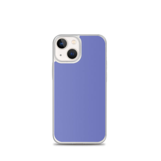 Medium Slate Blue iPhone Clear Thin Case Plain Color CREATIVETECH