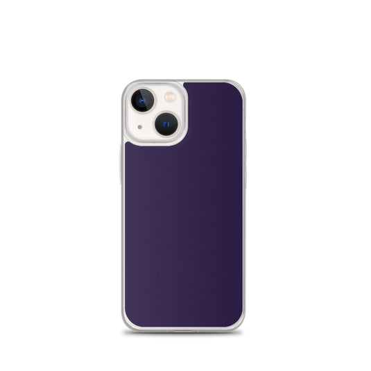 Tolopea Dark Purple iPhone Clear Thin Case Plain Color CREATIVETECH